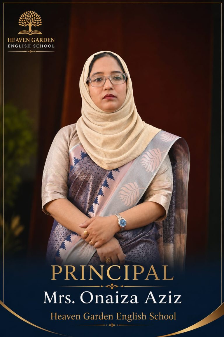 Principal of Heaven Garden English School - Mrs. Onaiza Aziz